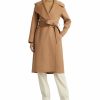 Kvinna Lauren Ralph Lauren Kappor | Double Fc Wrap Wool Coat