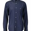 Man Gant Skjortor | Reg Indigo Bd Shirt