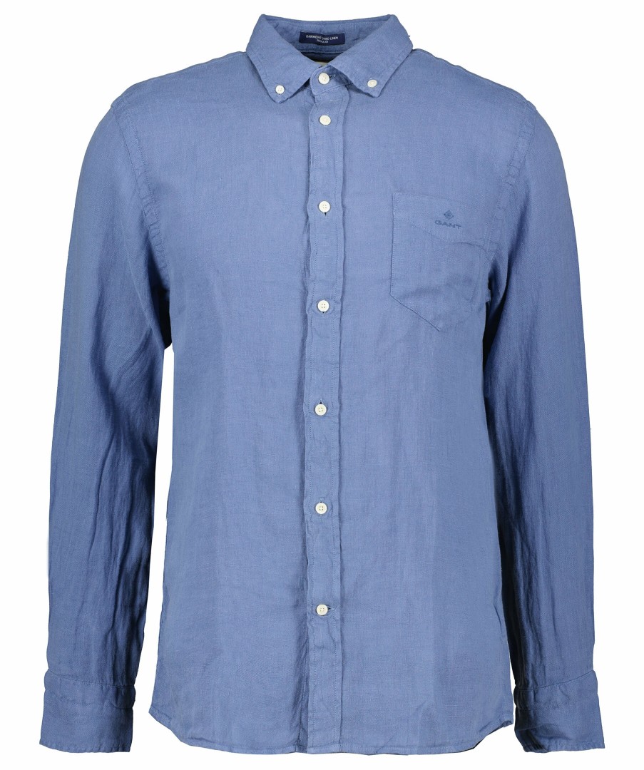 Man Gant Skjortor | Utility Gd Linen