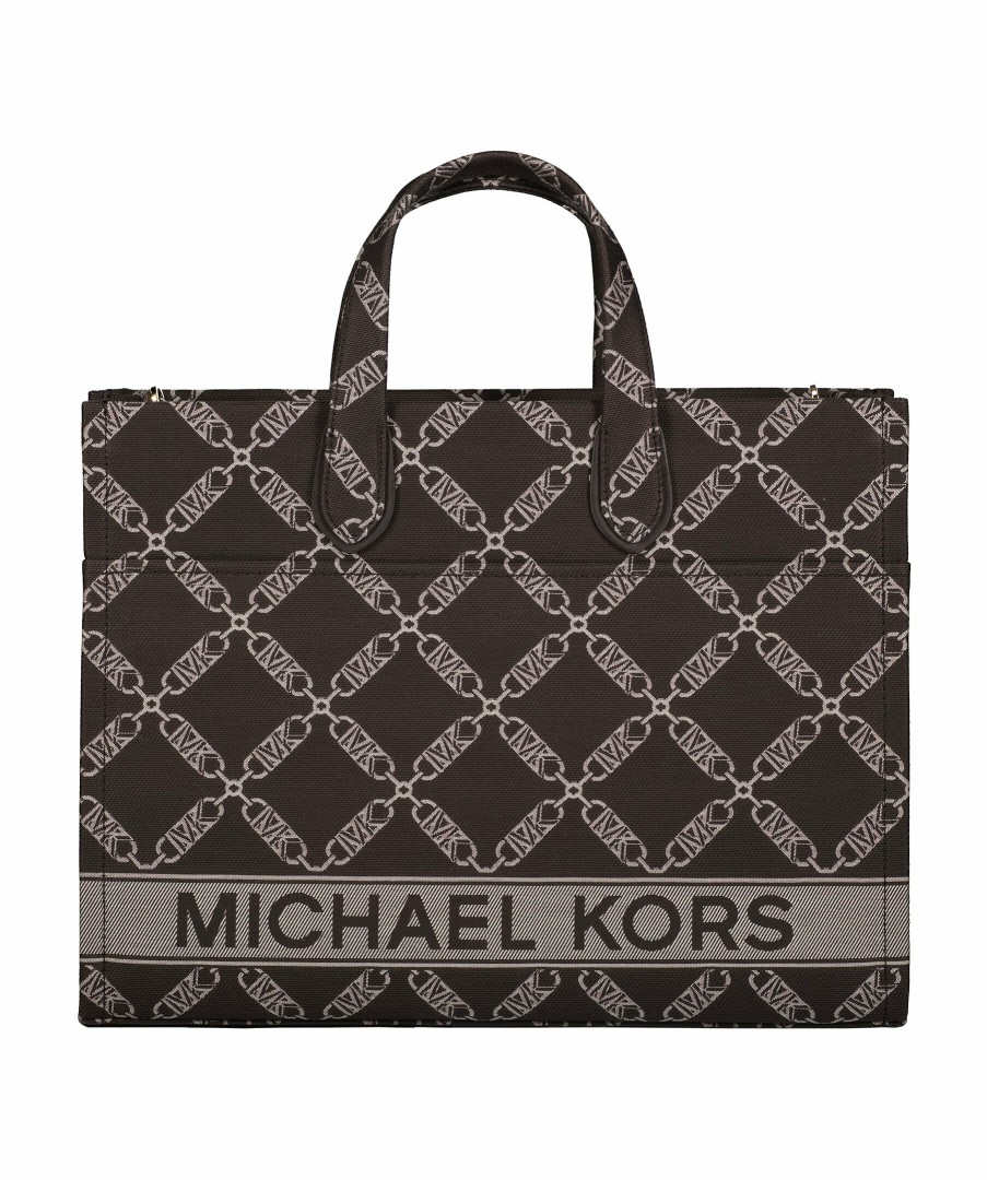 Kvinna Michael Kors Tote Bags | Gigi Lg Logo Tote Bag