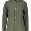 Man Gant Skjortor | Reg Gmnt Dyed Linen Shirt