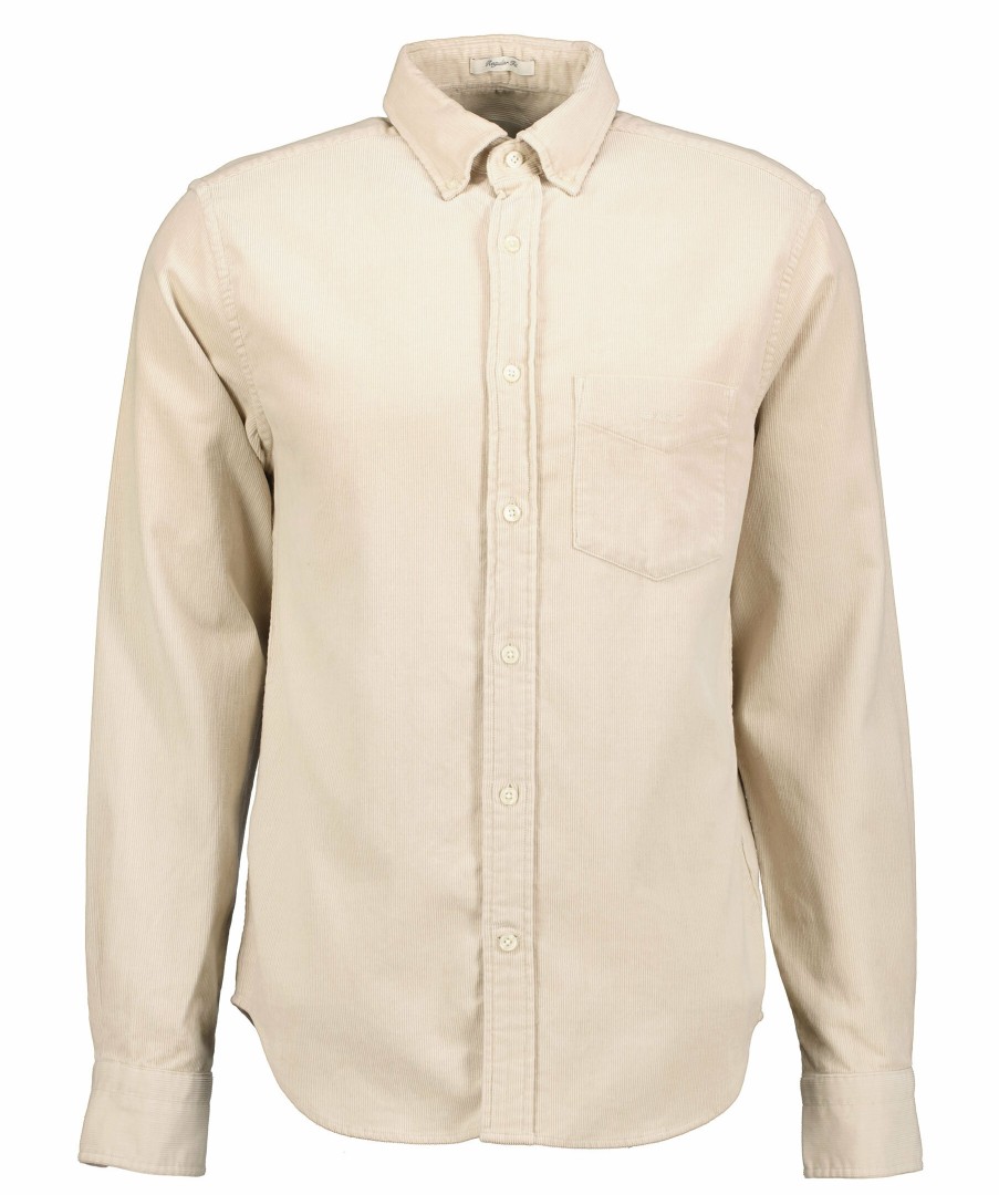 Man Gant Skjortor | Reg Ut Corduroy Shirt