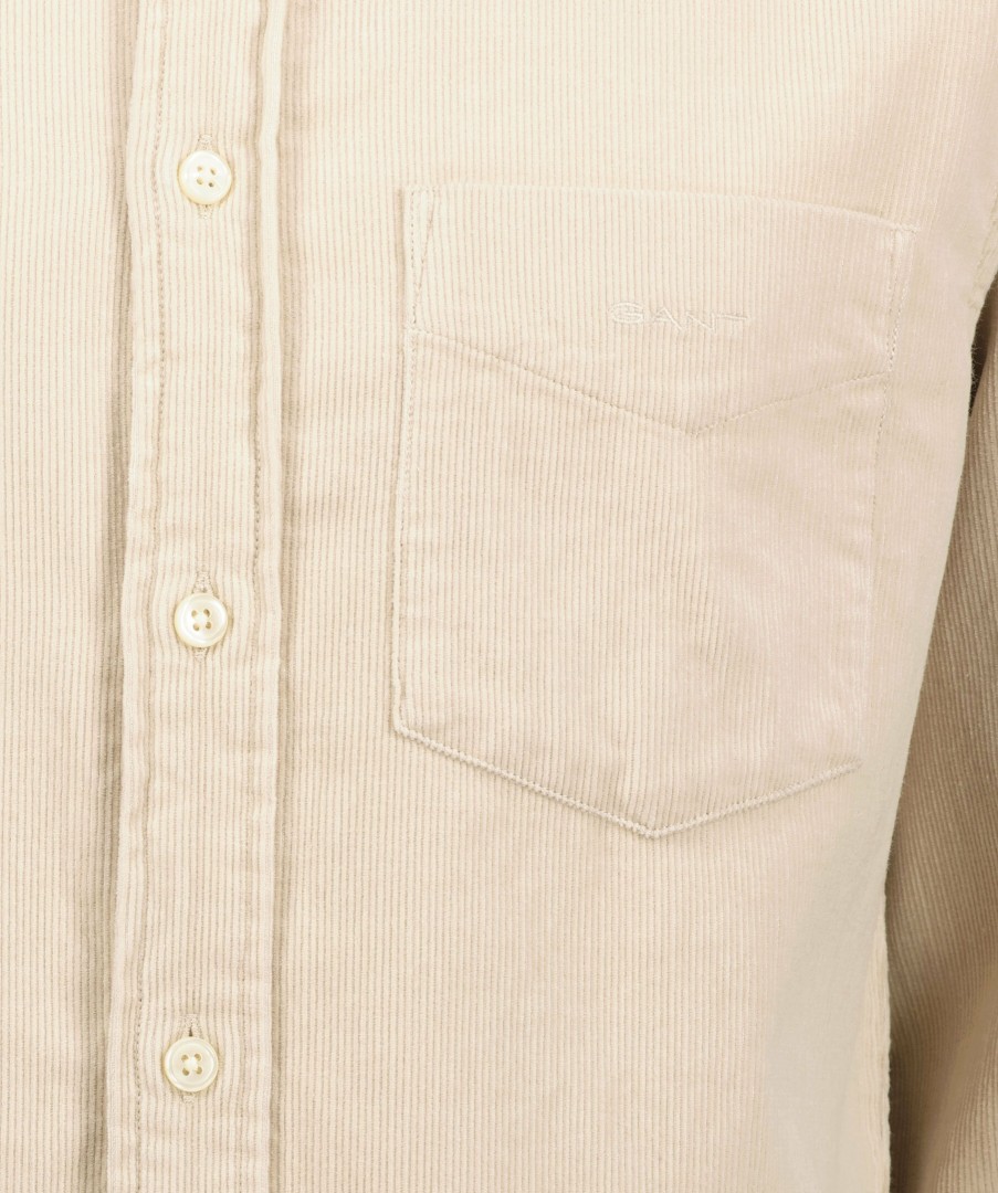 Man Gant Skjortor | Reg Ut Corduroy Shirt