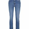 Kvinna Gant Jeans | Crop Slim Stretch Jeans