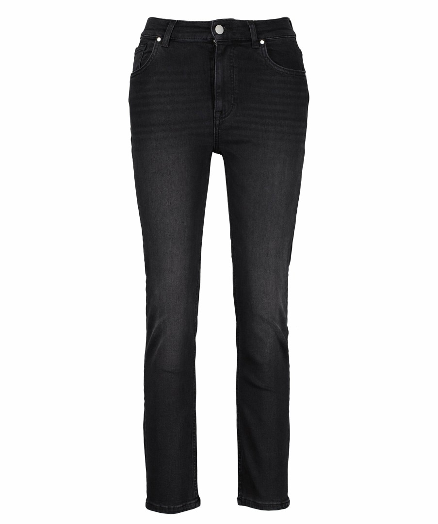 Kvinna Gant Jeans | Crop Slim Stretch Jeans