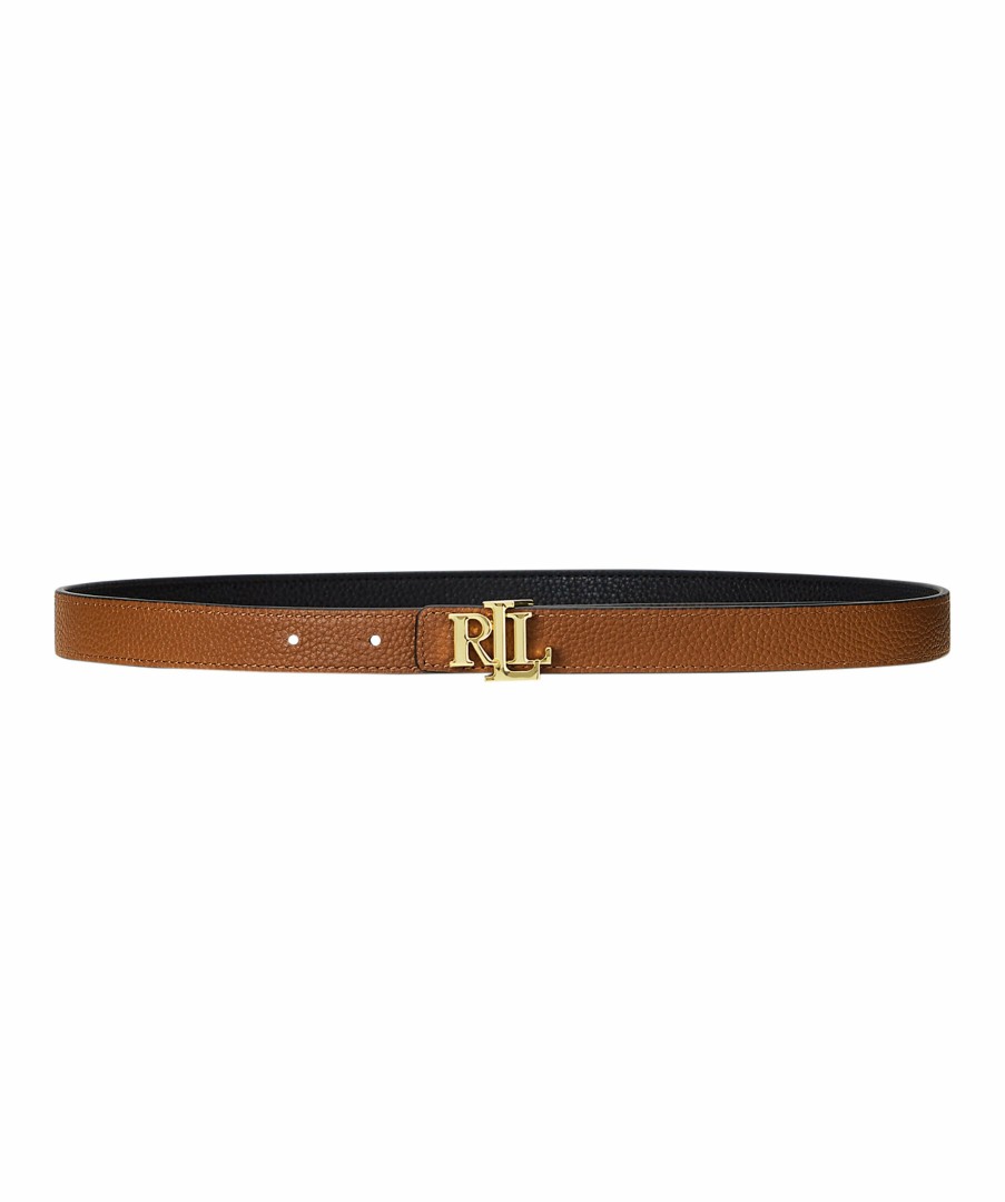 Kvinna Lauren Ralph Lauren Balten | Rev Lrl Skinny Belt