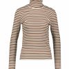 Kvinna Gant Trojor & Hoodies | Slim Rib Turtleneck Top