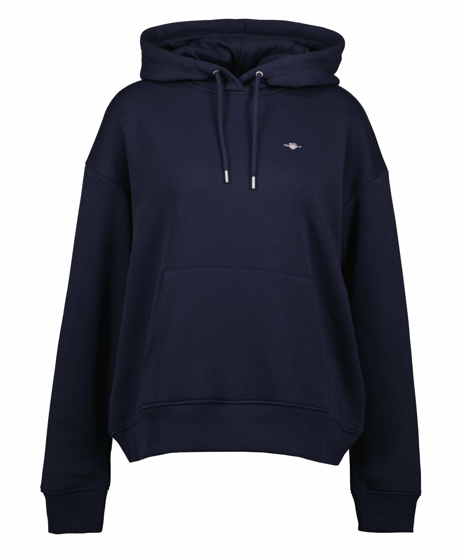 Kvinna Gant Trojor & Hoodies | Rel Shield Hoodie