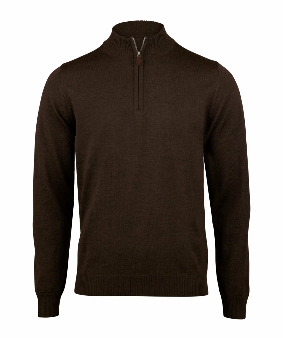 Man Stenströms Trojor & Hoodies | Merino Wool Half Zip