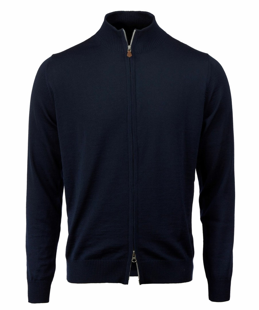 Man Stenströms Trojor & Hoodies | Zip Cardigan Merino