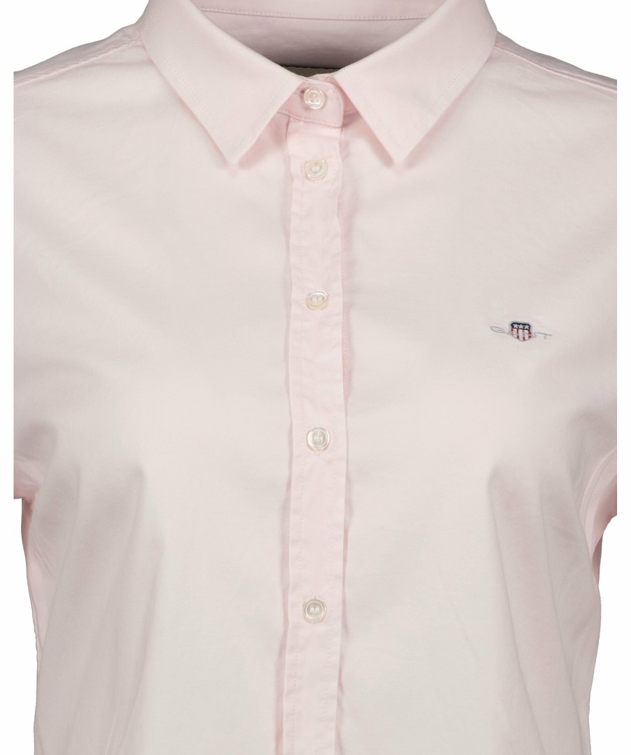 Kvinna Gant Skjortor | Slim Stretch Oxford Shirt