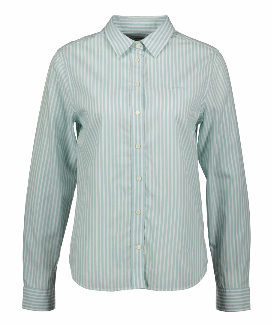 Kvinna Gant Skjortor | Regular Poplin Shirt