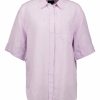 Kvinna Gant Skjortor | Ss Linen Chambrey Shirt