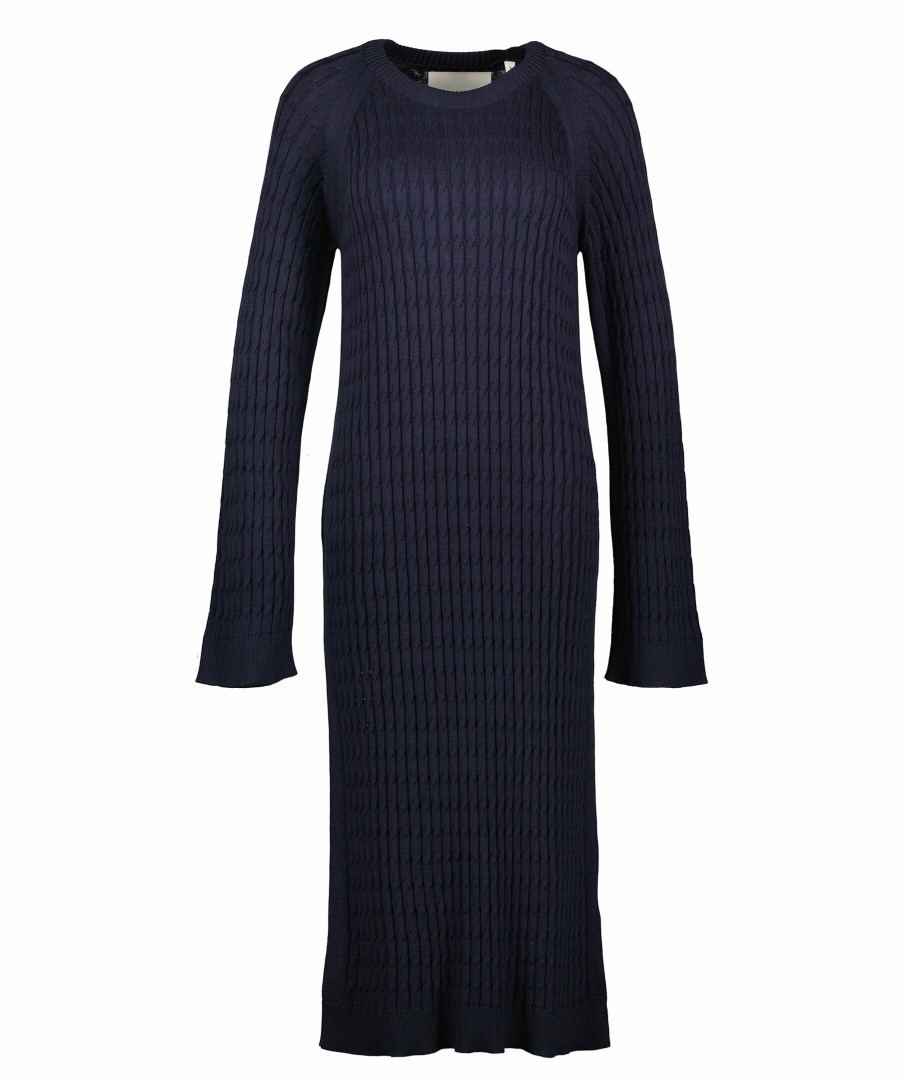 Kvinna Gant Klanningar | Cable Crew Knit Dress