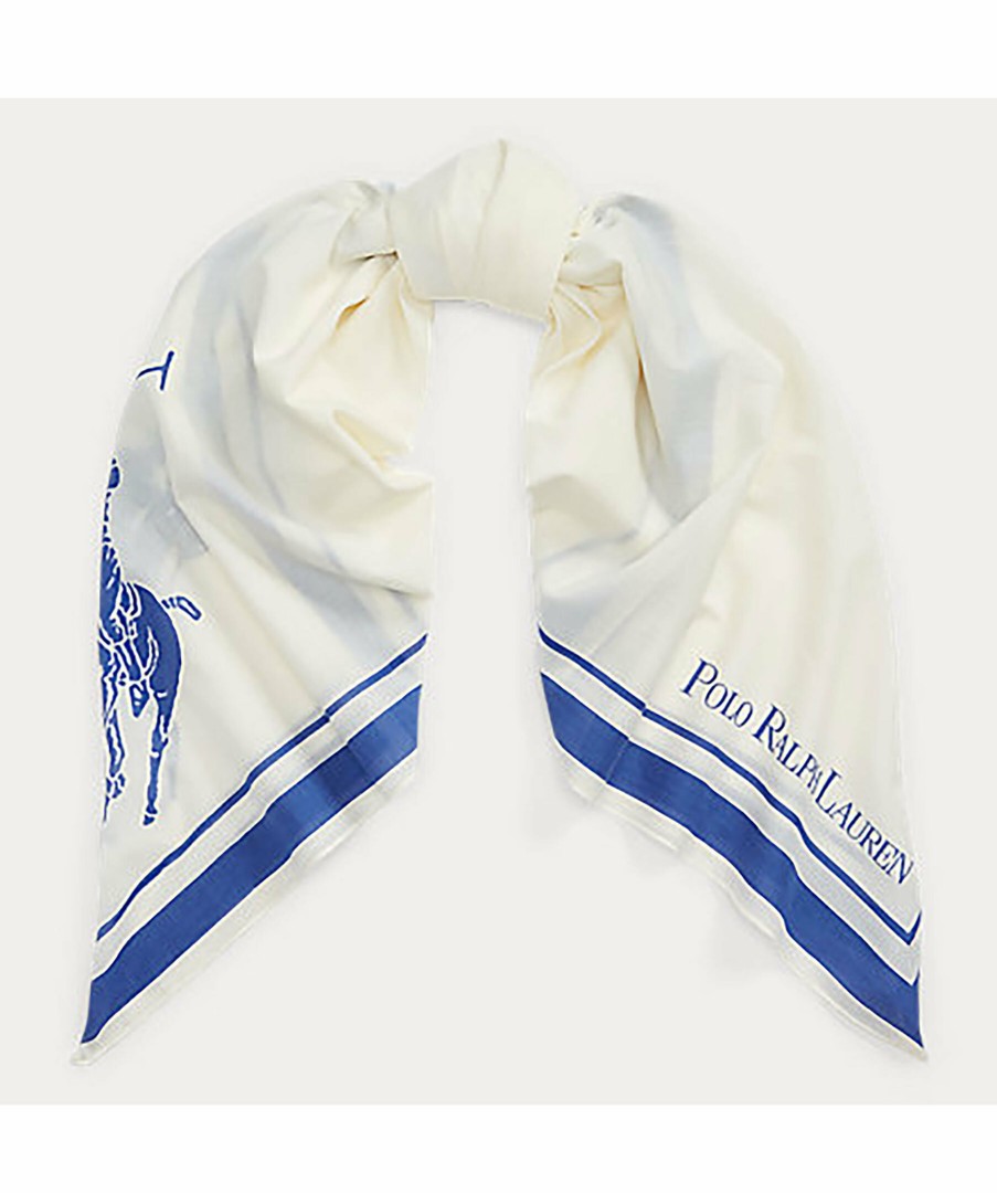 Kvinna Polo Ralph Lauren Halsdukar & Scarves | Pony Cotton Scarf