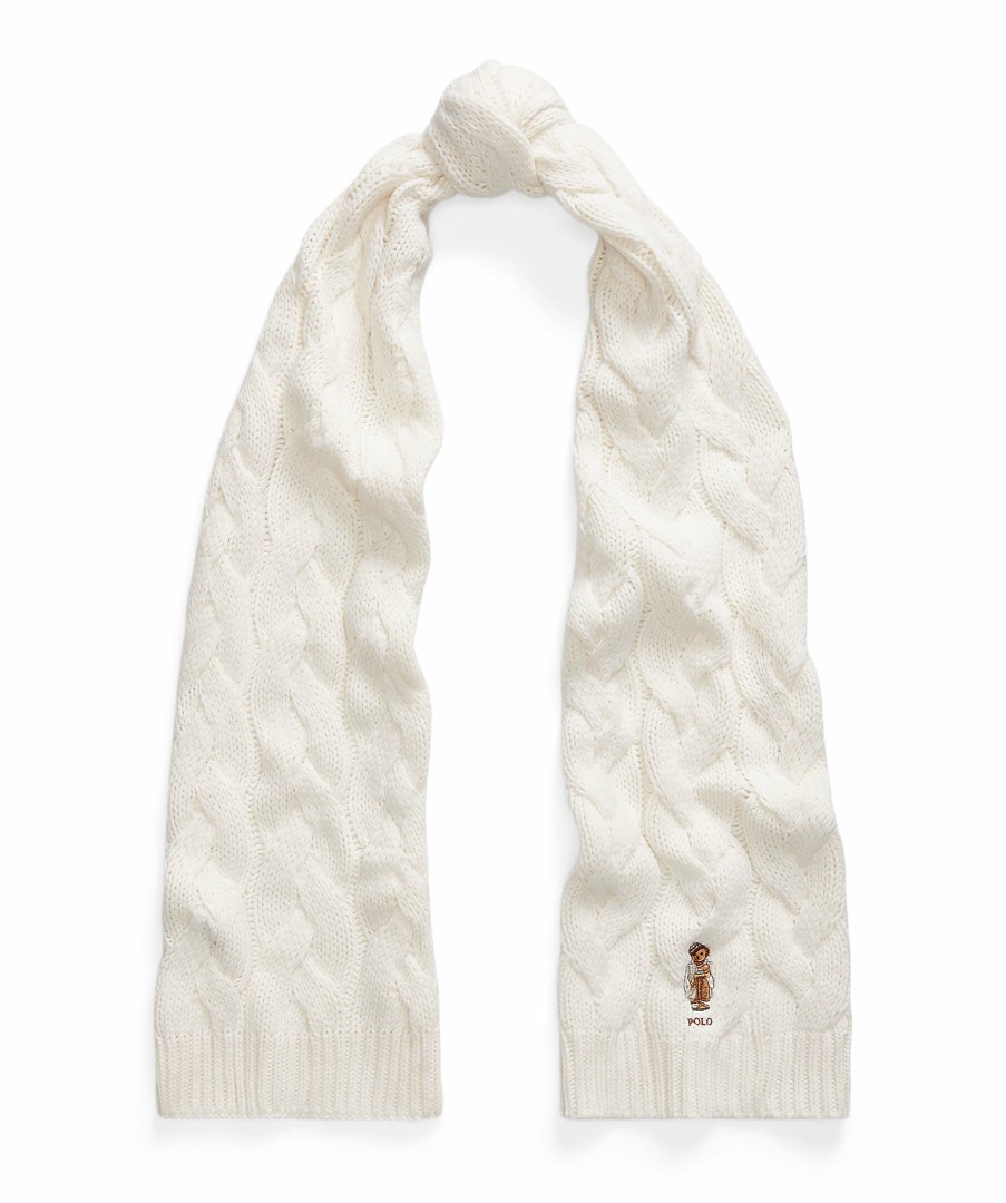 Kvinna Polo Ralph Lauren Halsdukar & Scarves | Bear Cable Scarf