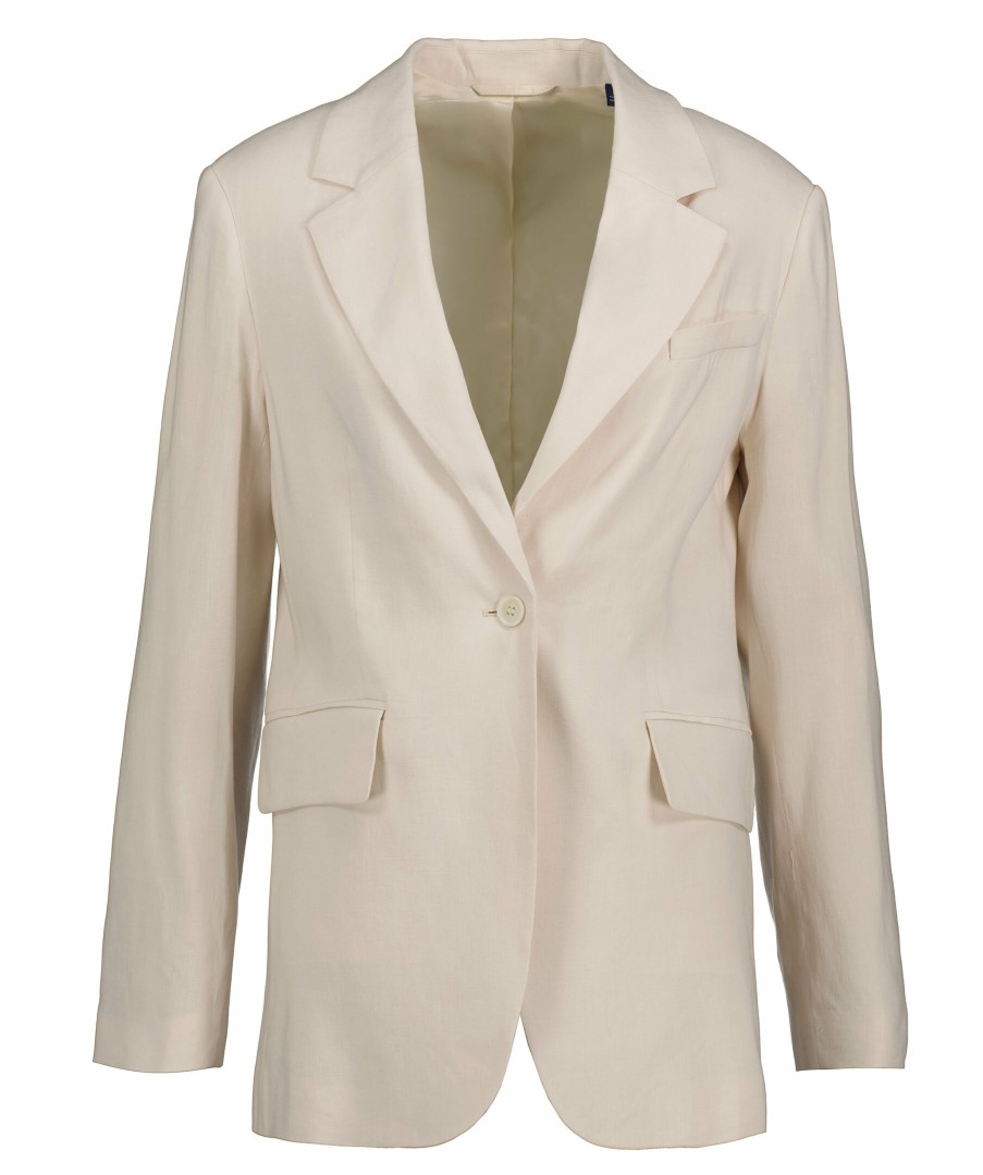 Kvinna Gant Kavajer | Stretch Linen Blazer