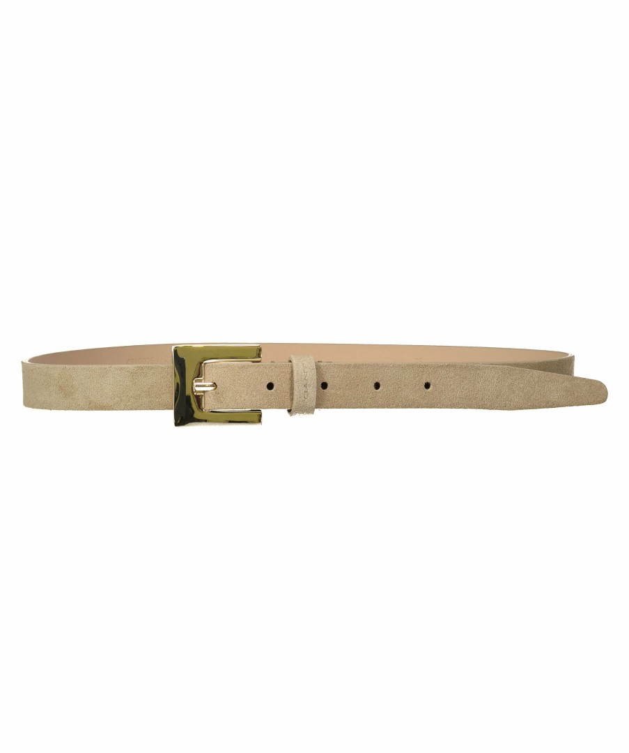 Kvinna Gant Balten | Slim Suede Belt