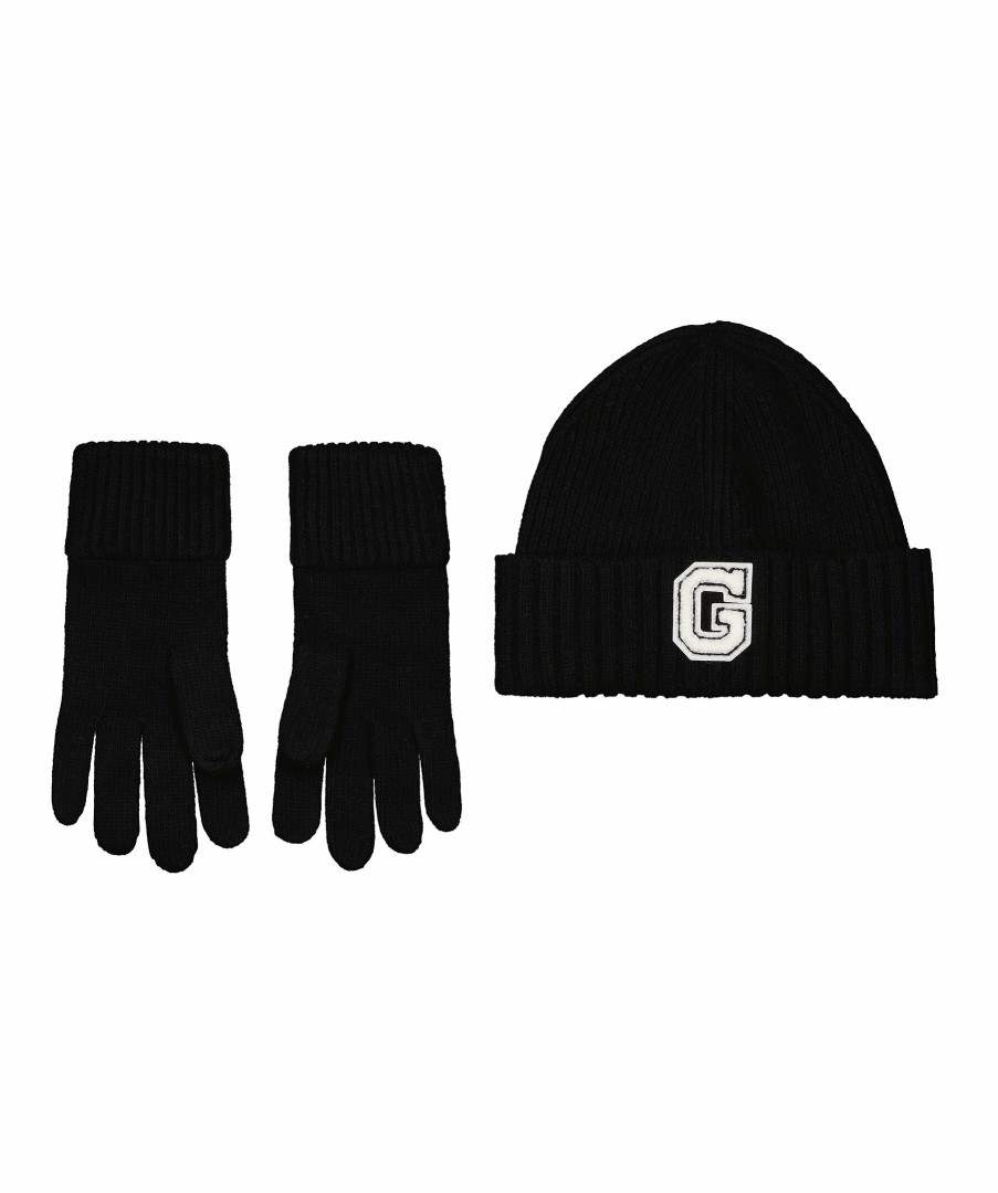 Kvinna Gant Mossor | G Beanie & Glove Gift Set