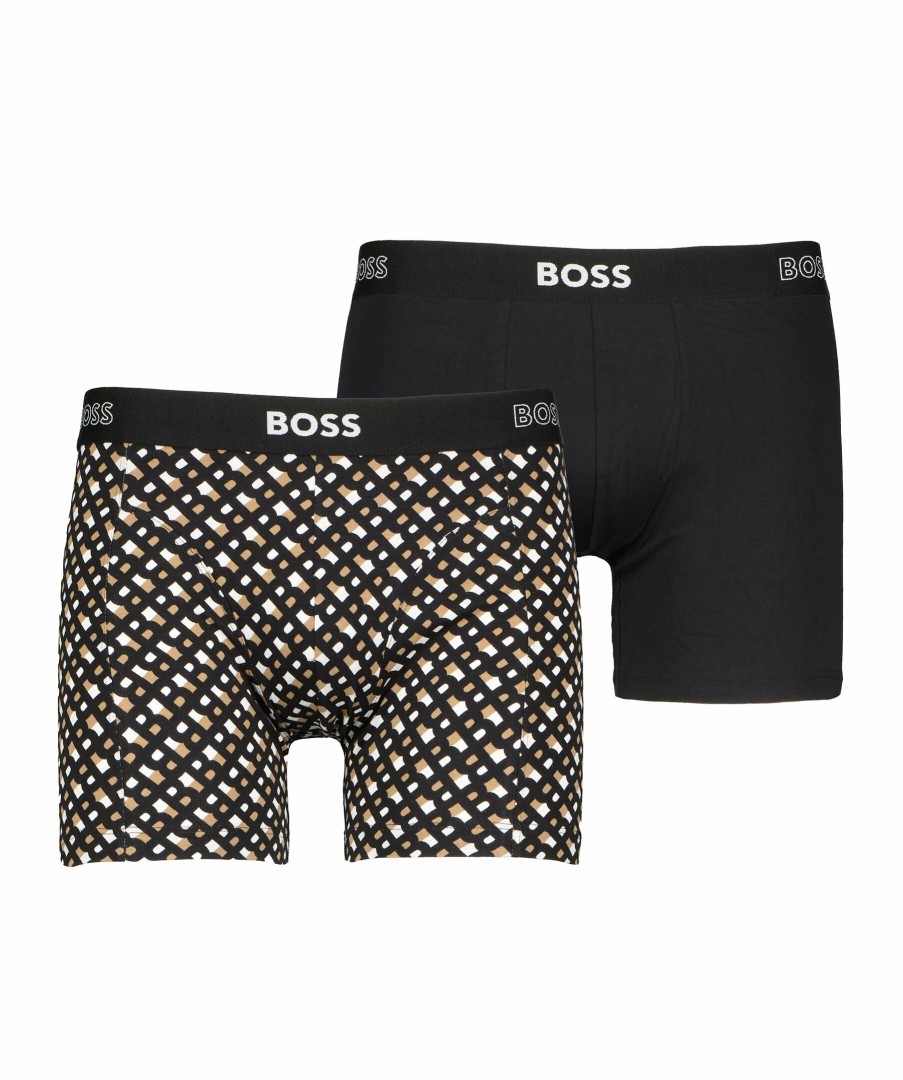 Man BOSS Black Underklader | 2P Boxer Brief Print