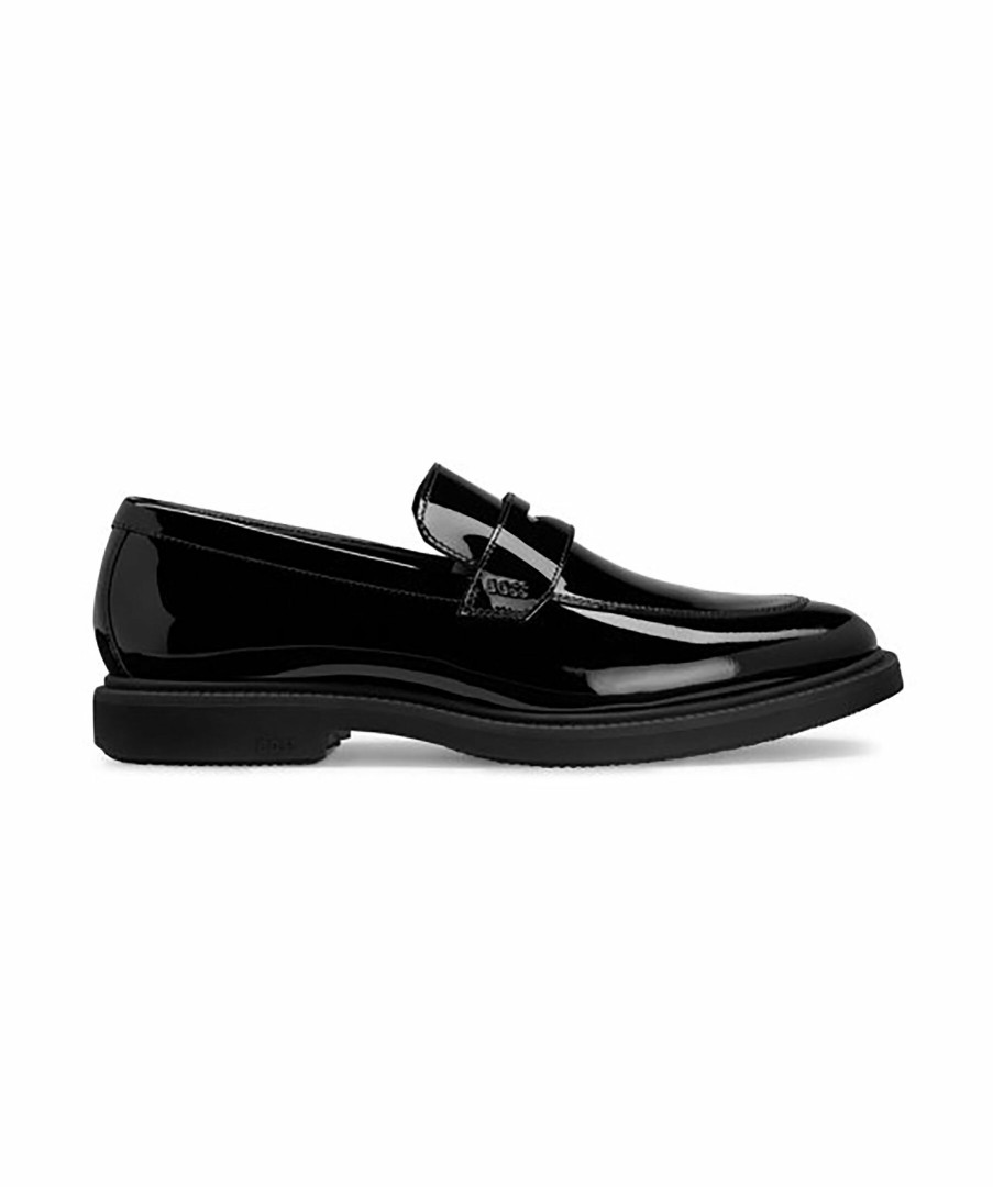 Man BOSS Black Loafers | Larry Loaf