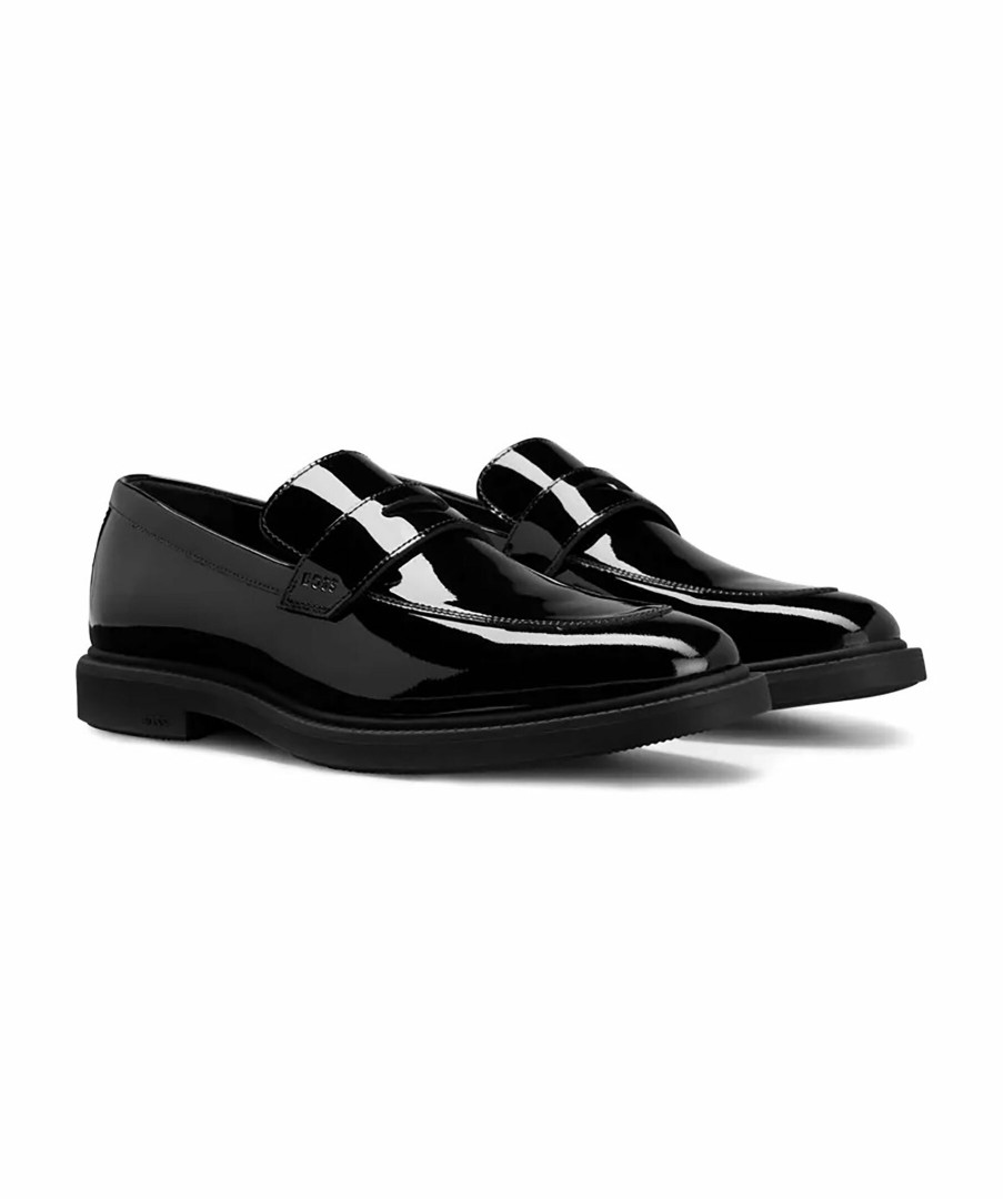 Man BOSS Black Loafers | Larry Loaf