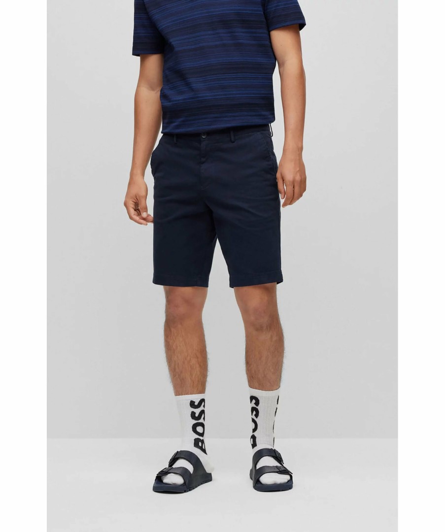 Man BOSS Black Shorts | Slice-Short