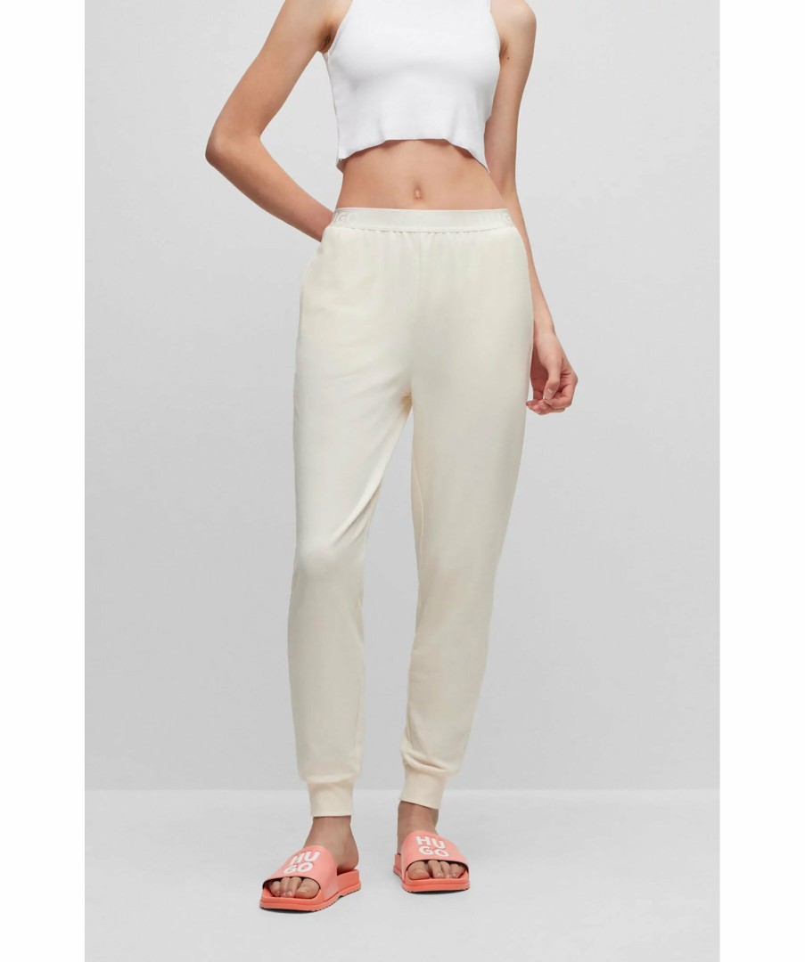 Kvinna HUGO Byxor | Sporty Logo Pant