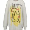 Kvinna HUGO Trojor & Hoodies | Slottine Smiley Knit