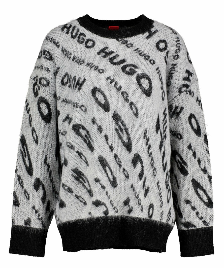 Kvinna HUGO Trojor & Hoodies | Sidimmer Knit