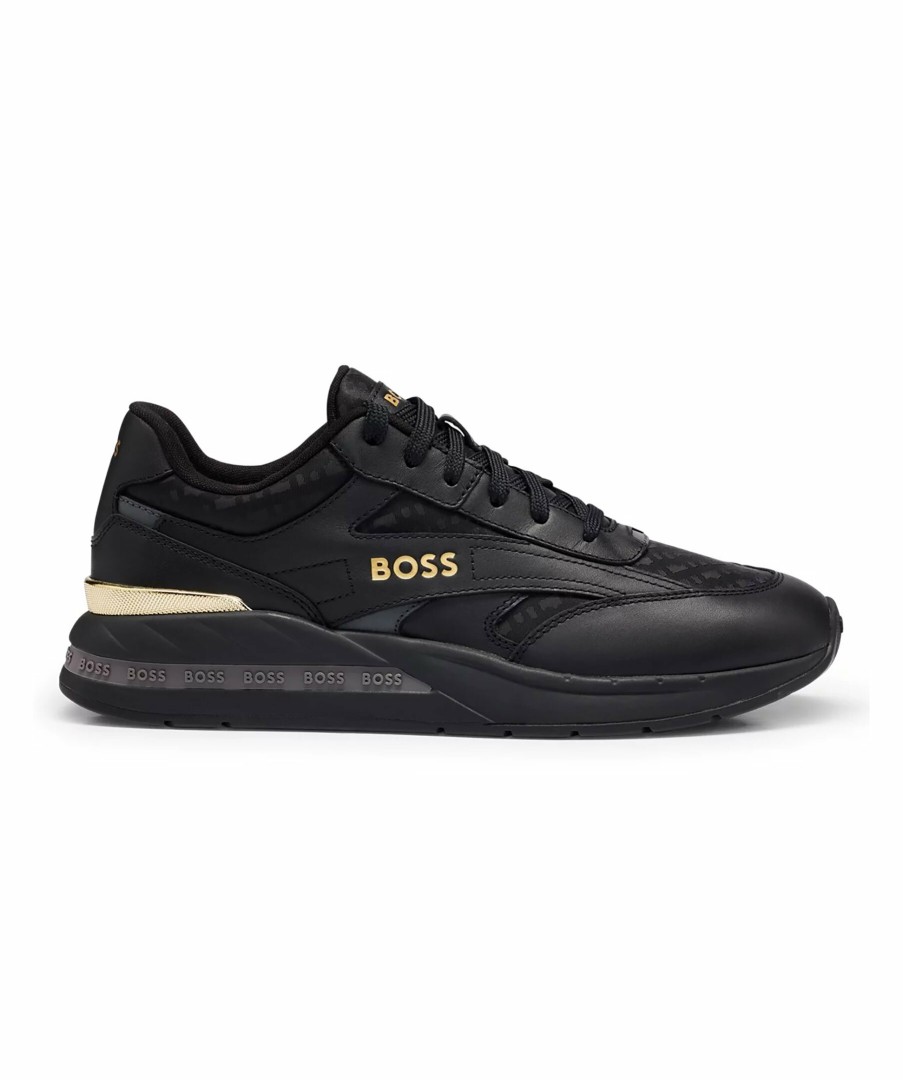 Man BOSS Black Sneakers | Kurt Runn