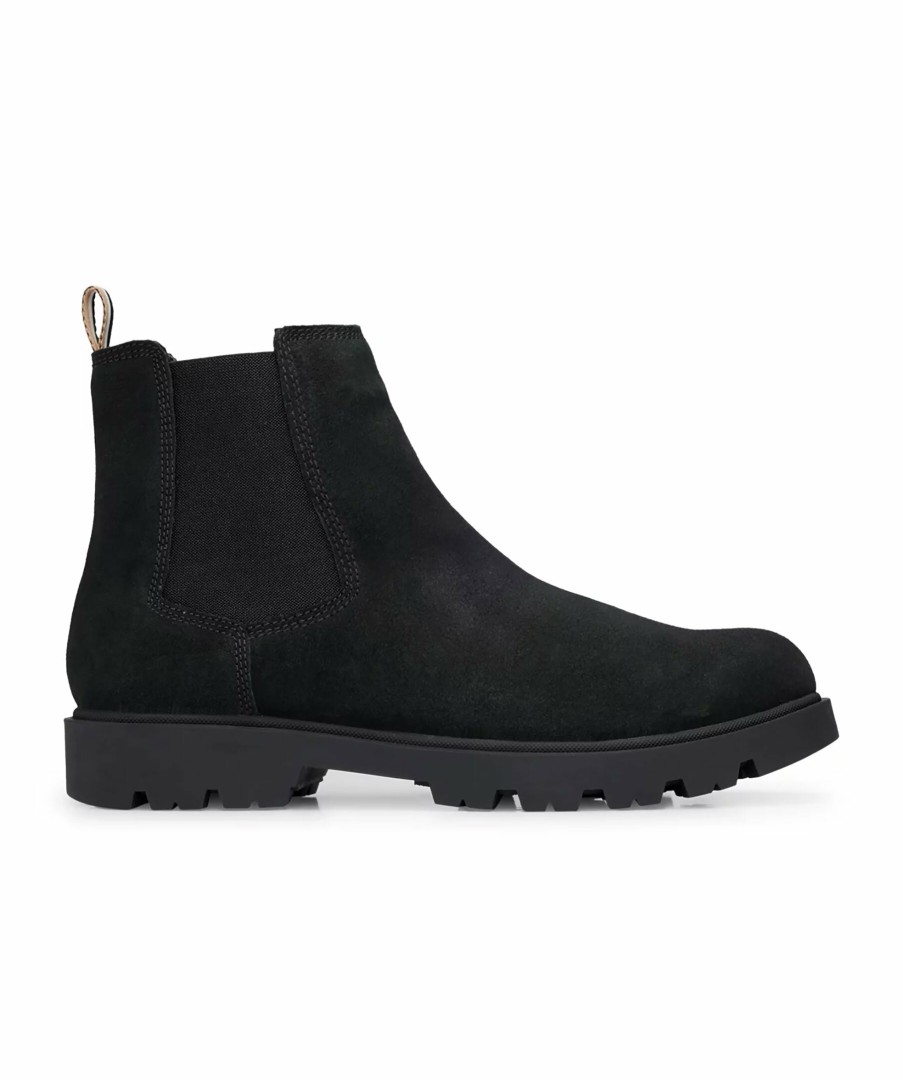 Man BOSS Black Chelsea Boots | Adley Cheb