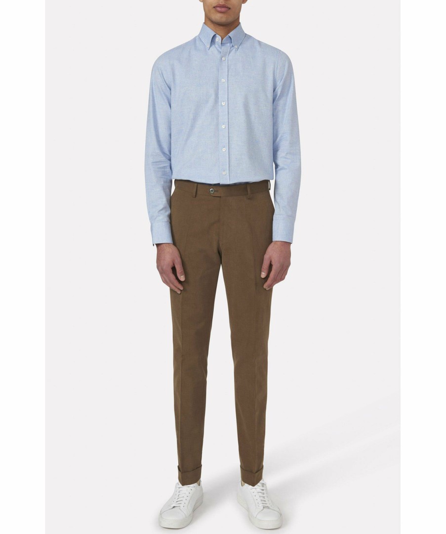 Man Oscar Jacobson Byxor | Denz Turn Up Trousers