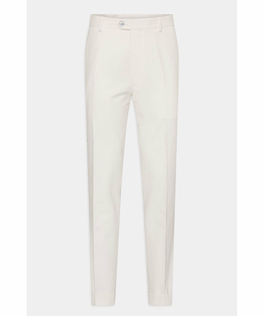 Man Oscar Jacobson Byxor | Denz Turn Up Trousers