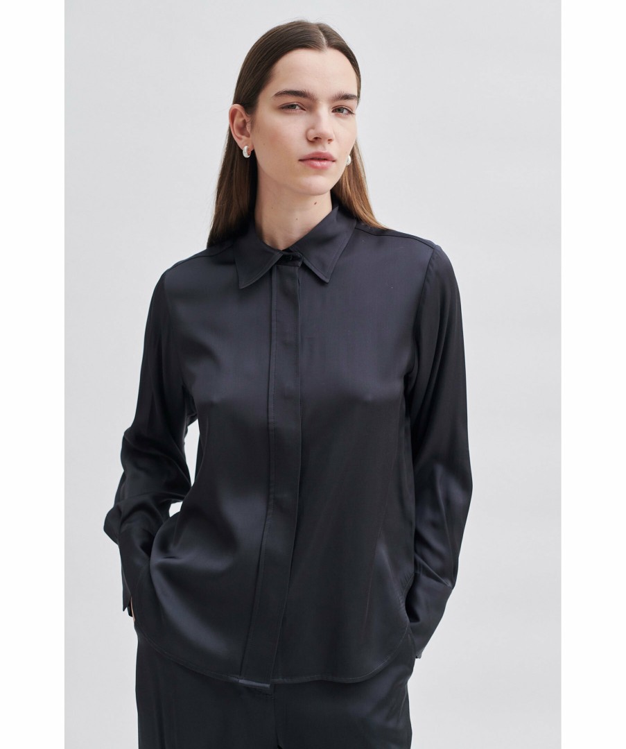 Kvinna Second Female Skjortor | Galla Classic Shirt