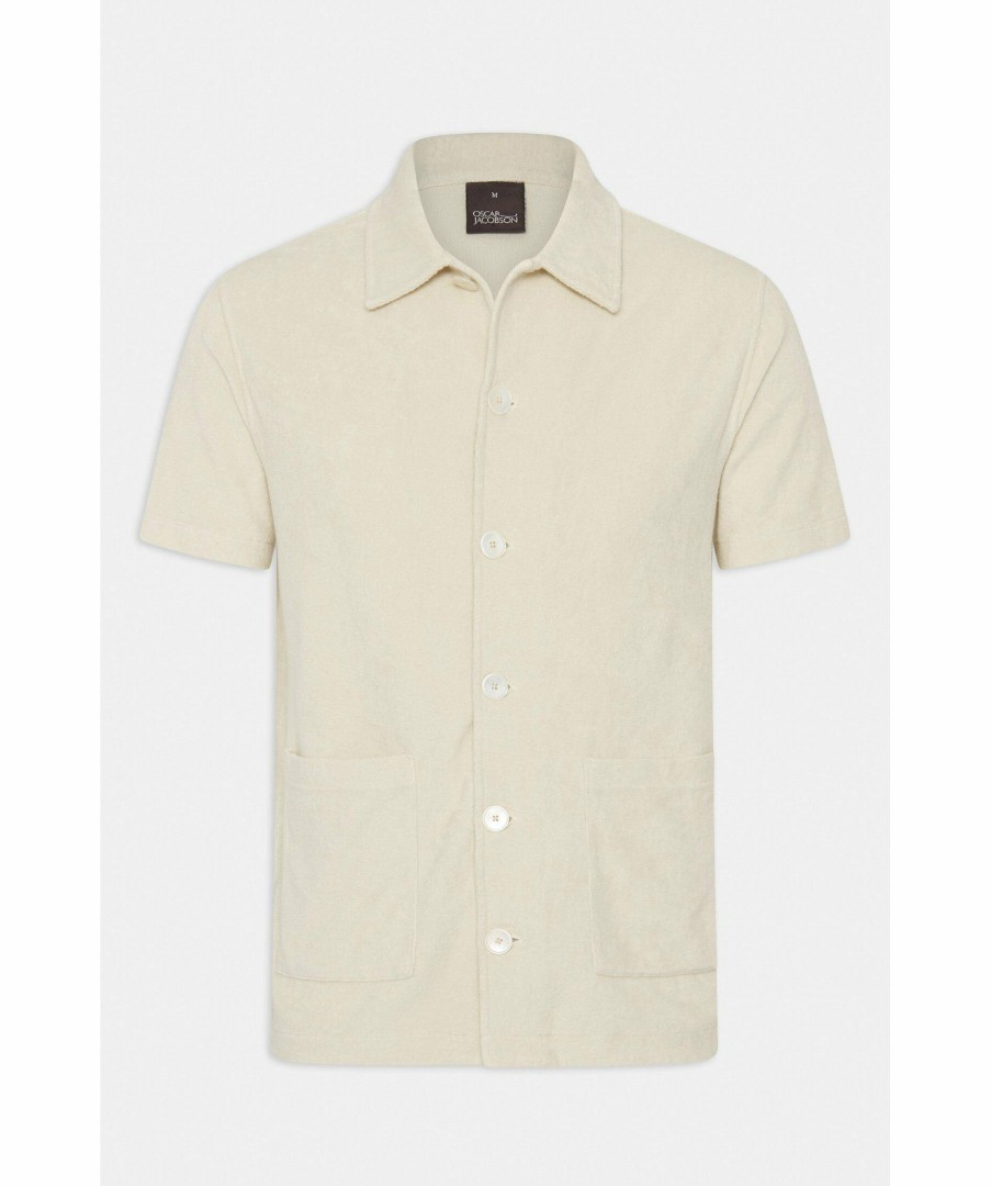 Man Oscar Jacobson Skjortor | Alwin Reg Ss Shirt