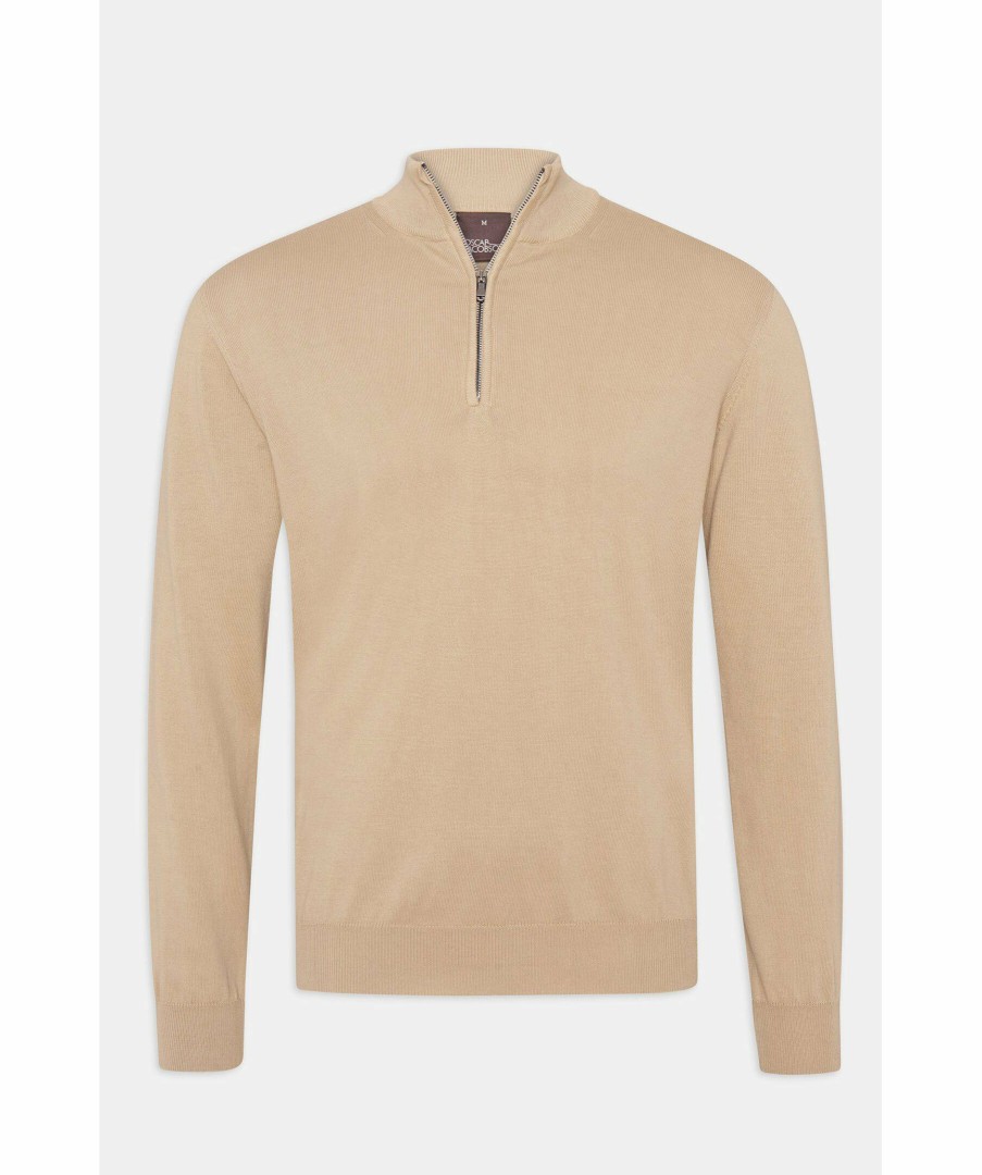 Man Oscar Jacobson Trojor & Hoodies | Pat Half Zip