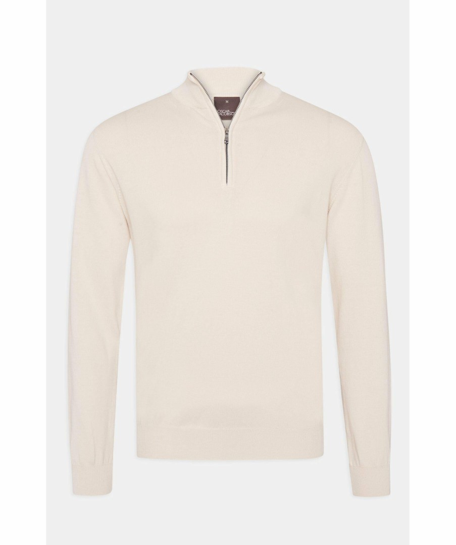 Man Oscar Jacobson Trojor & Hoodies | Pat Half Zip