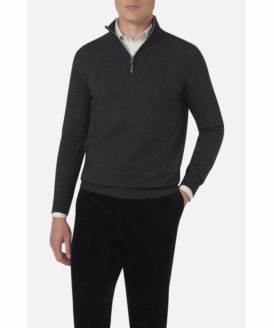 Man Oscar Jacobson Trojor & Hoodies | Patton Half Zip