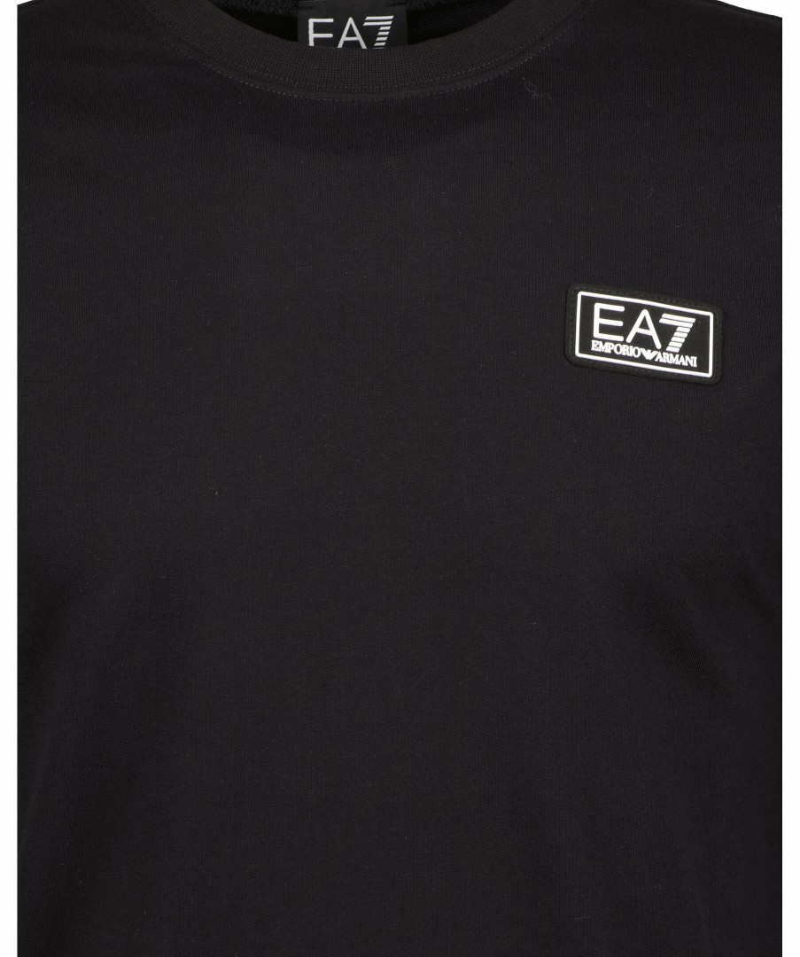 Man Armani EA7 Trojor & Hoodies | Logo Band Back Sweatshirt