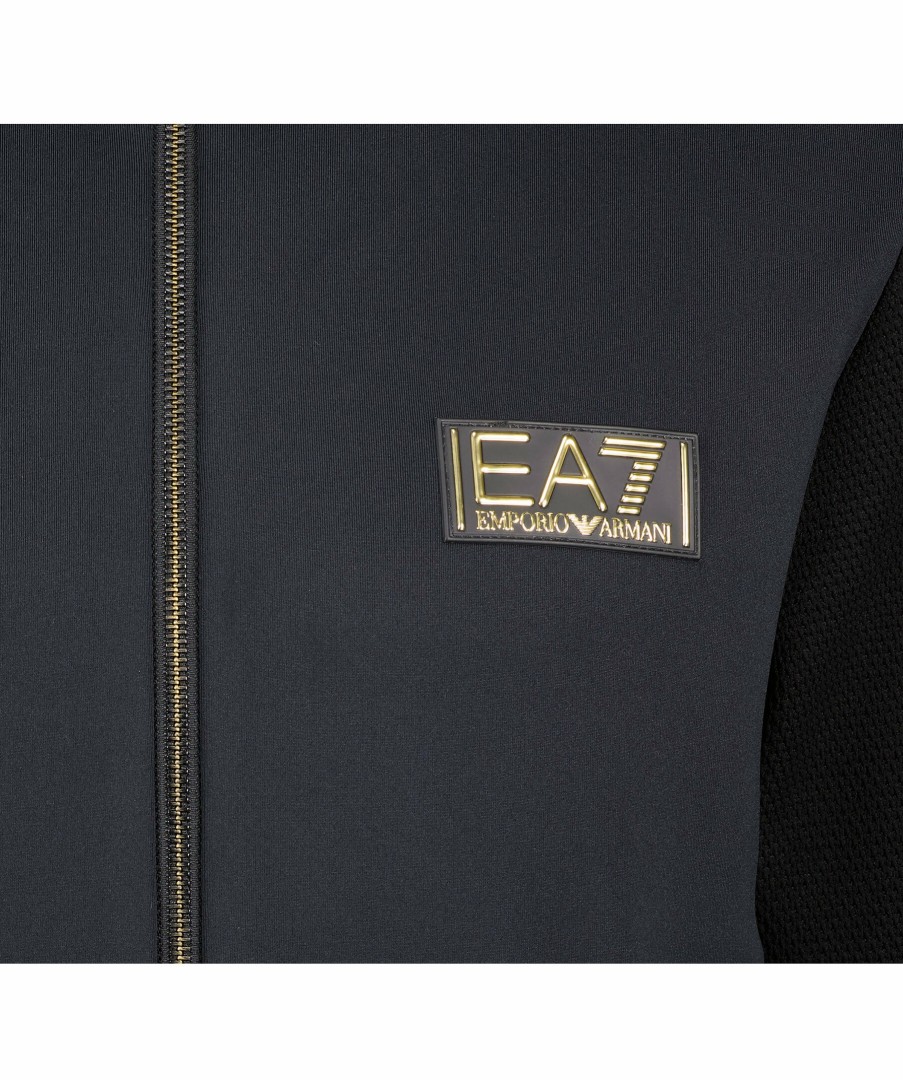 Man Armani EA7 Trojor & Hoodies | Full Zip Sweatshirt