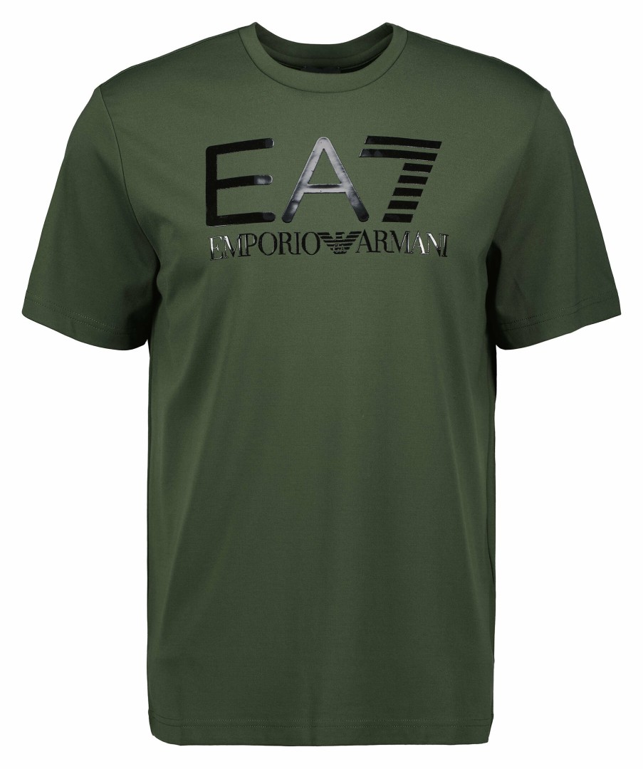 Man Armani EA7 T-Shirts | Glossy Logo T-Shirt