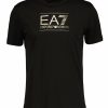 Man Armani EA7 T-Shirts | Gold Logo T-Shirt