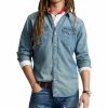 Man Polo Ralph Lauren Skjortor | Western Denim Shirt