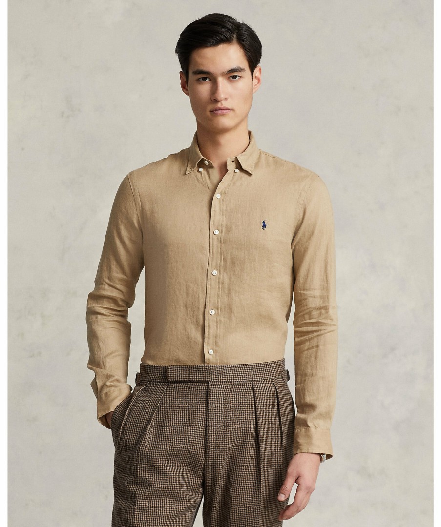 Man Polo Ralph Lauren Skjortor | Classic Linnen Custom Fit