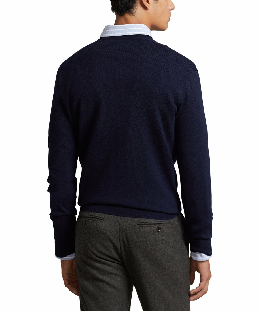 Man Polo Ralph Lauren Trojor & Hoodies | Merino Wool V-Neck