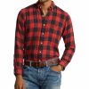 Man Polo Ralph Lauren Skjortor | Double Face Check Shirt