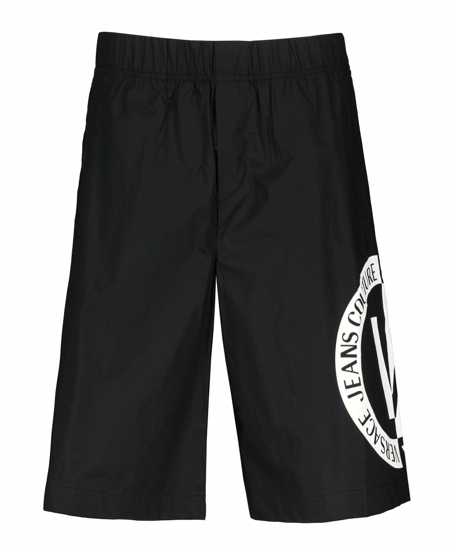 Man Versace Jeans Couture Shorts | Poplin Logo Shorts