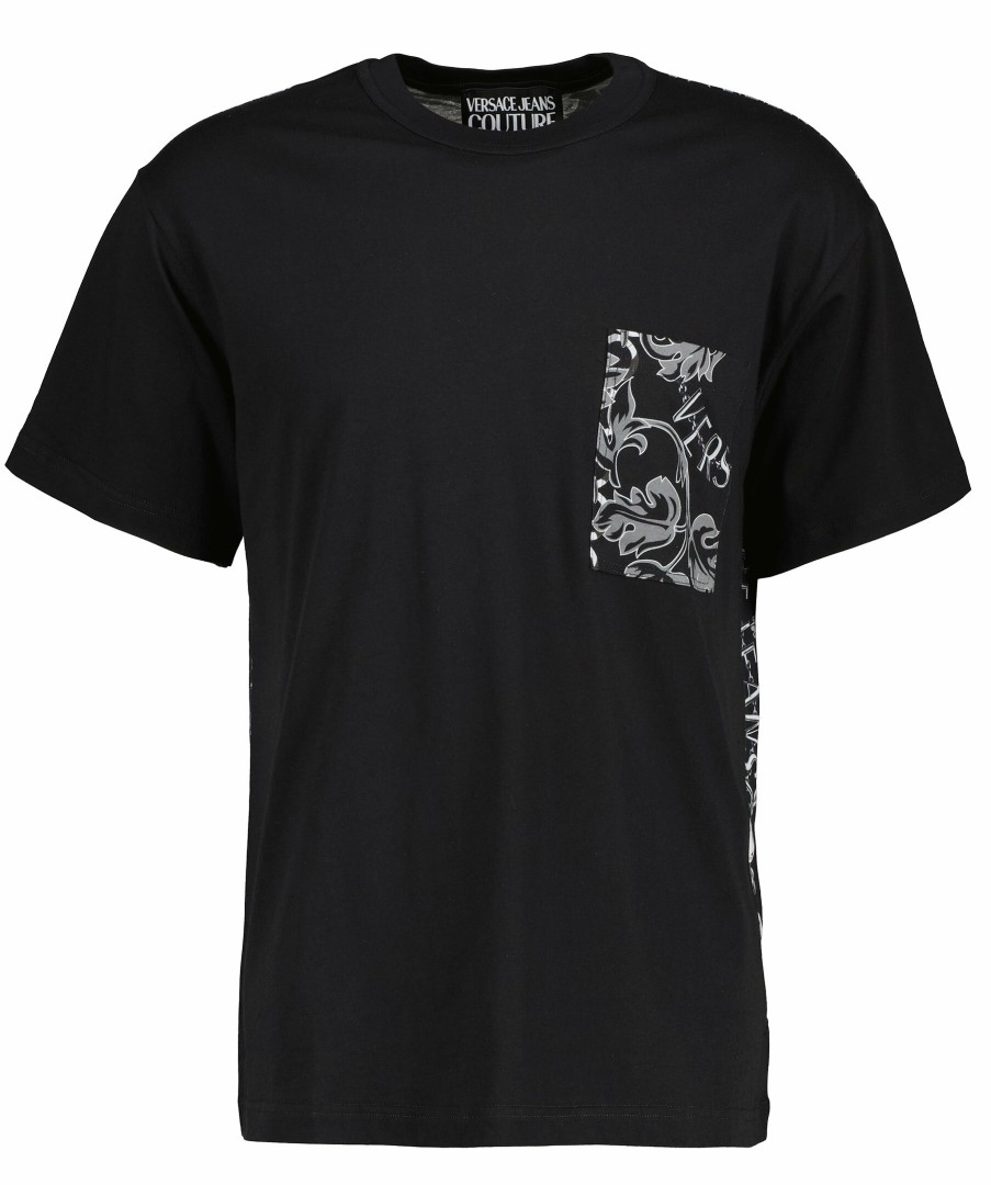 Man Versace Jeans Couture T-Shirts | Contrast Chain T-Shirt