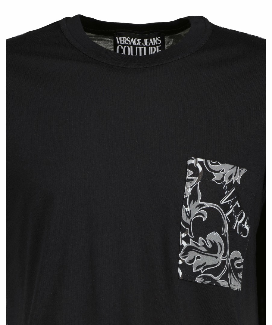 Man Versace Jeans Couture T-Shirts | Contrast Chain T-Shirt